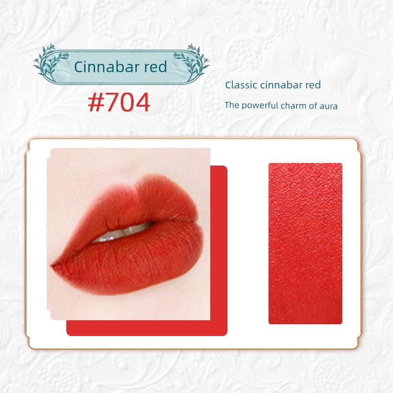 [Genuine Goods Official Flagship Store] Burgundy Lipstick Matte Finish Long-Lasting Yellow Skin White