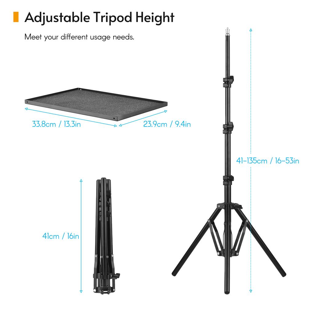 Universal Laptop Projector Tripod Stand & Holder Aluminum Alloy Computer Projector Floor Stand 41 135cm  16 53in