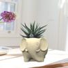 Succulent Plant Silicone Mold Elephant Shaped Flower Pots Mould Practical Concrete and Gypsum Mould for Floral Planter