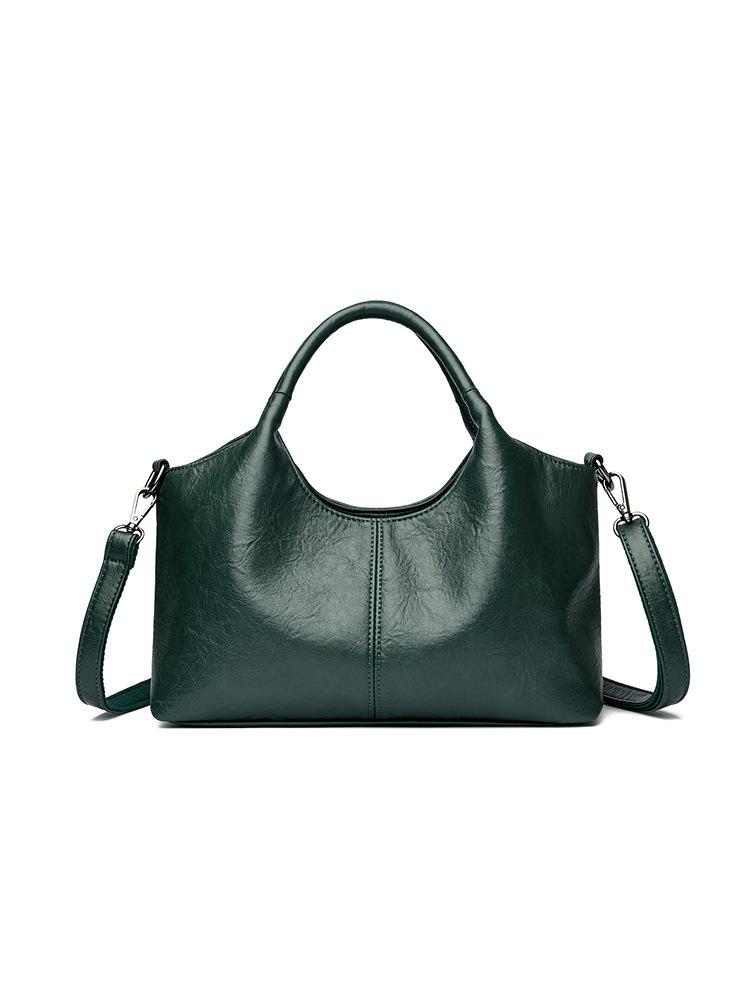 

Handbag New Fashion Women s Shoulder Bag Crossbody Large Capacity Commuter Vegetable Basket Soft Bag зелений