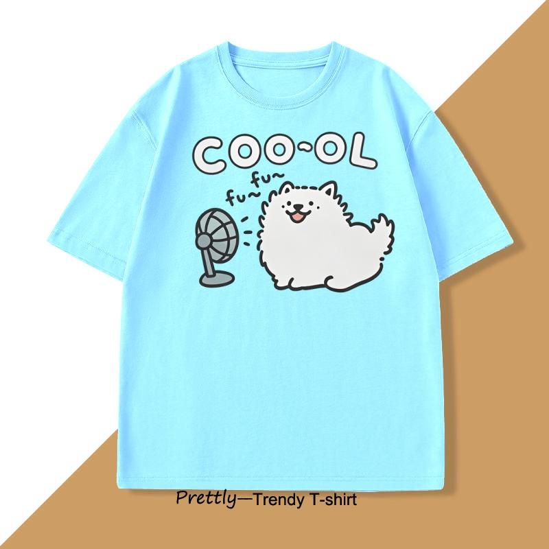 Funny Cute Dog Cool Fan TShirt Men Women Summer Puppy Graphic Tee Adorable Dog Lover Tshirt Harajuku Cotton Short Sleeve Tees