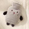 Leak-proof Hot Water Bottles Cute Hand Warmers Cartoon Water-filling Bottle  Female