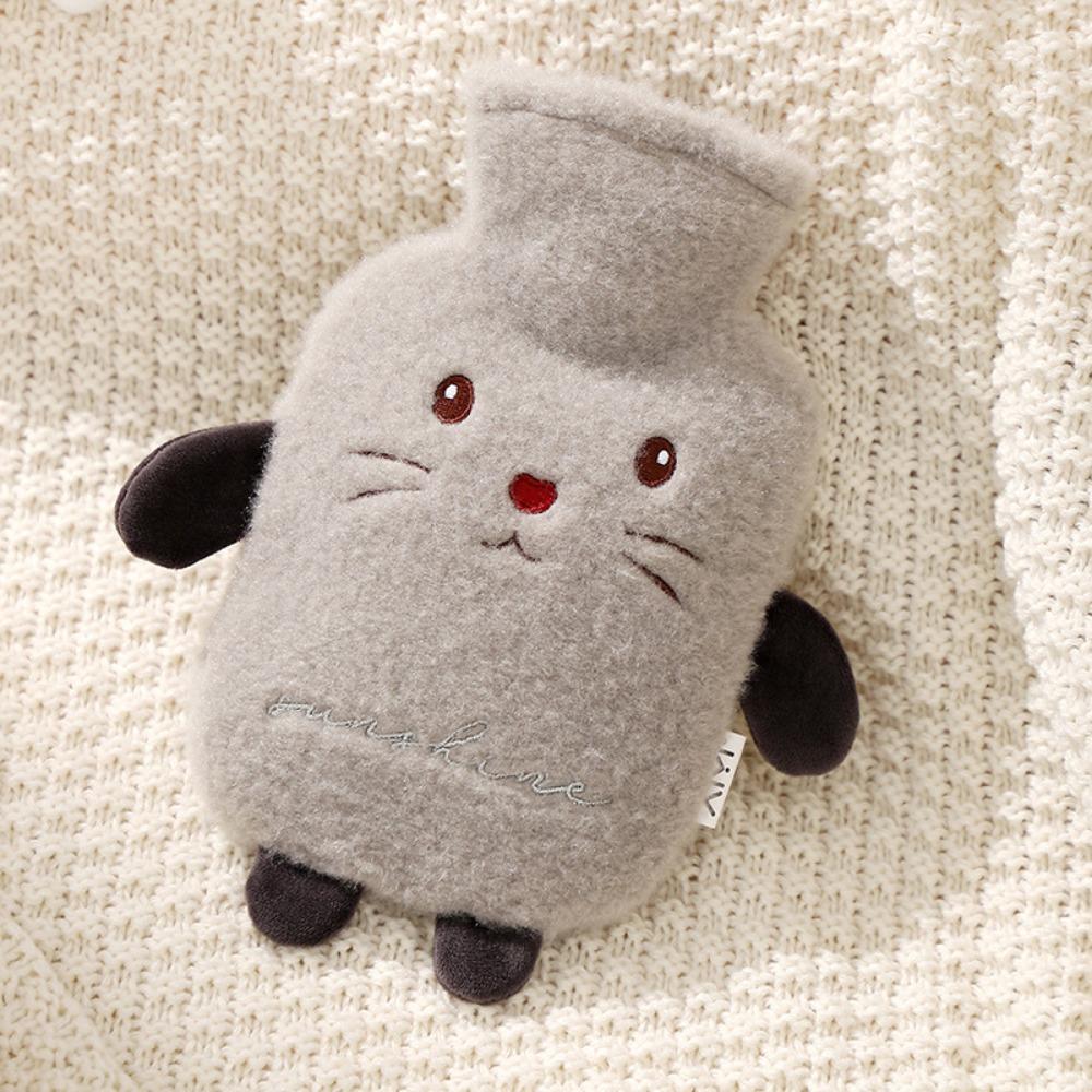 Leak-proof Hot Water Bottles Cute Hand Warmers Cartoon Water-filling Bottle  Female