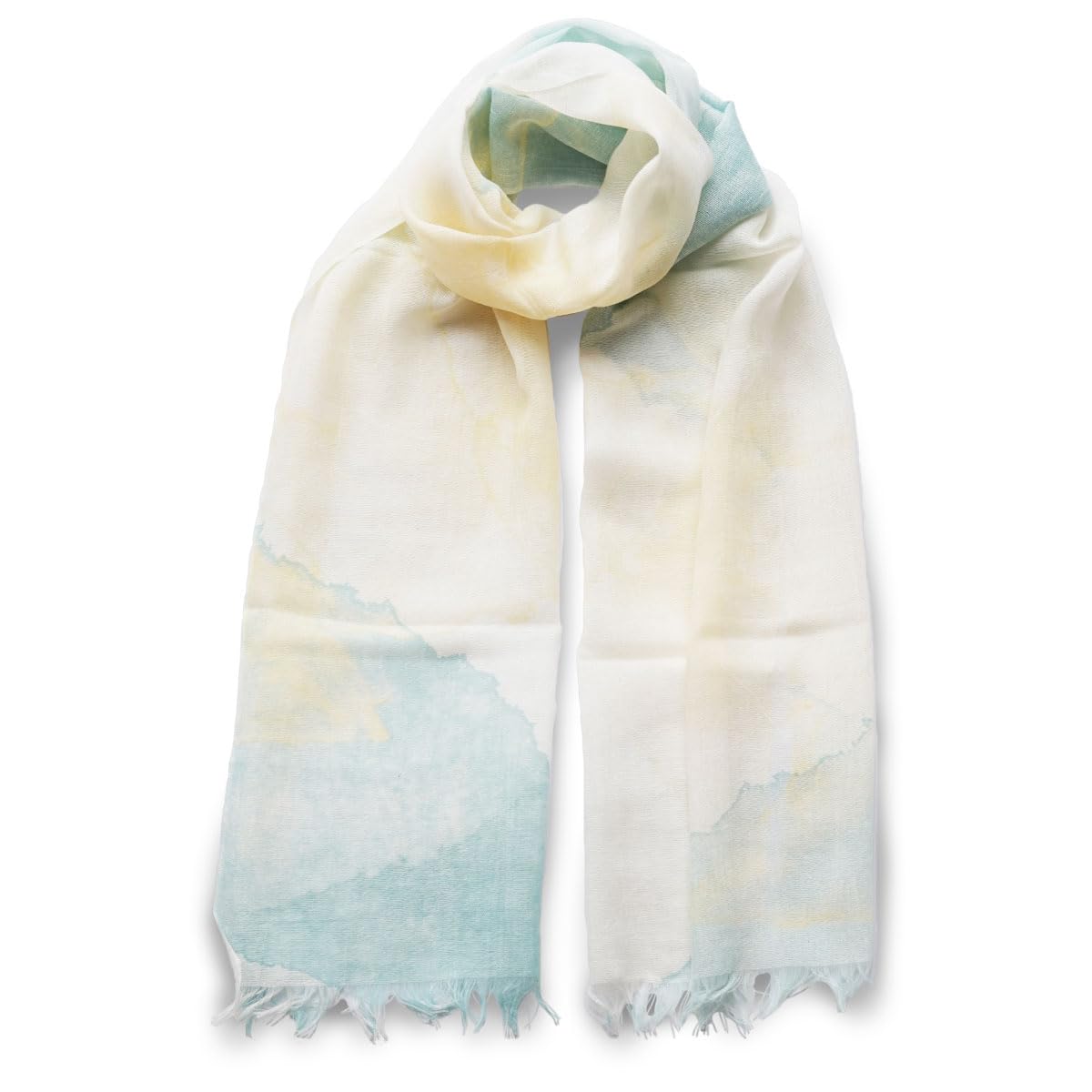 

Silk Floral UV Air Conditioning Thin Blend Respect for the Aged Day Made in 7656 Watercolor Green x Rapeseed Flower [Kinuya] Stole, Spring, Mother s