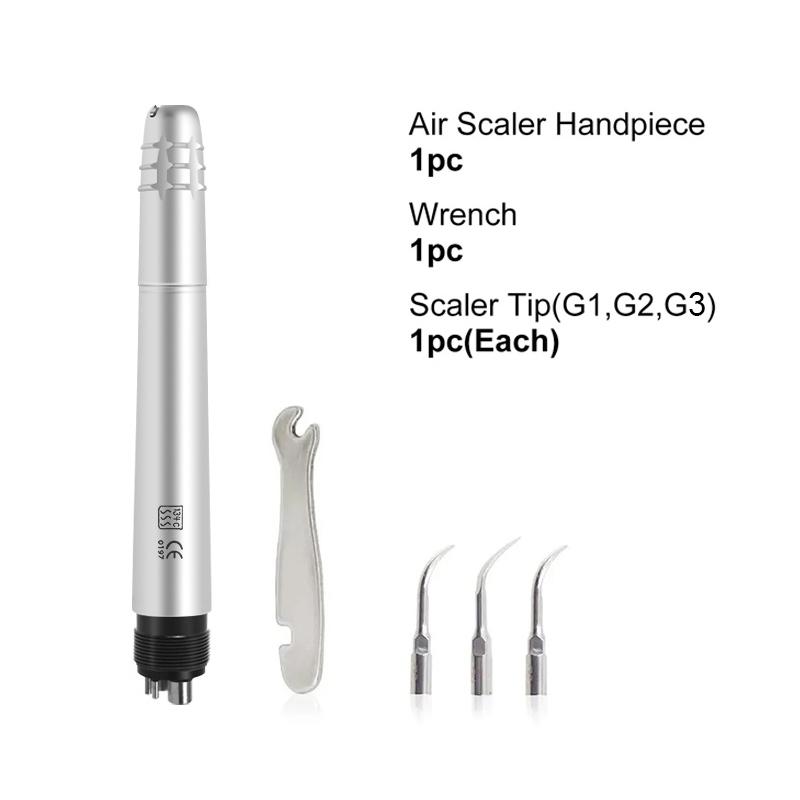 Professional Dental Ultrasonic Scaler With 3 Tips Teeth Cleaning Whitening 4 Holes Handpiece For Dentist Clinic Lab