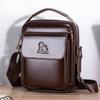 Men's Genuine Leather Shoulder Bag Luxury Brand Designer Crossbody Messenger Bag Casual Travel Handbag Large Capacity