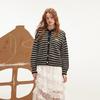 unifree Collegiate Style Striped Wool Blend Cardigan