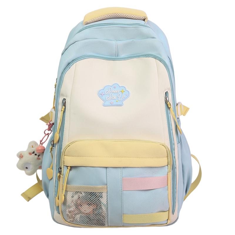 Sac à dos pour femmes léger cartable d'étudiant de lycée