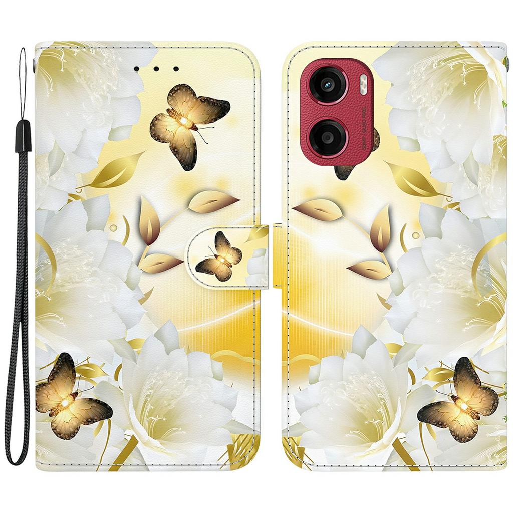 For Motorola Moto G05 4G/E15 4G Wallet Phone Case Anti-Drop Leather Flip Cover Pattern Printing