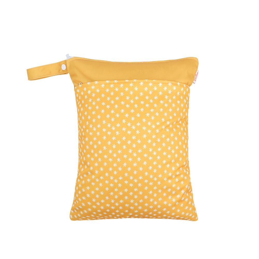Waterproof Reusable Cloth Bag with Zipper Pocket and Handle - Fashionable Sun Burst Design, Suitable for Beaches, Swimming Pools, Gyms, Yoga
