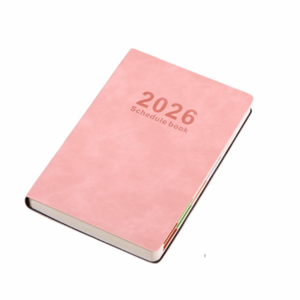 English 2026 Schedule Planner Notepad Wear-resistant 12 Months a5 Agenda Planning Notebook Thick Paper Simple