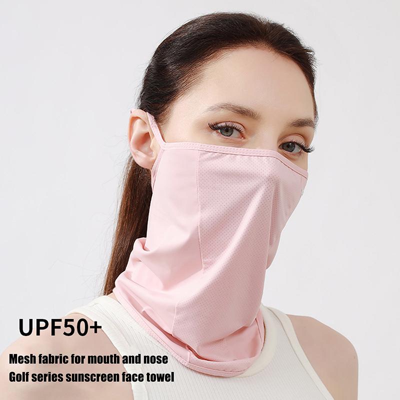 Half Face Mask Mesh Face Mask Uv Protection Neck Protector Summer Thin Sunshade Sports Windproof Cycling Mask