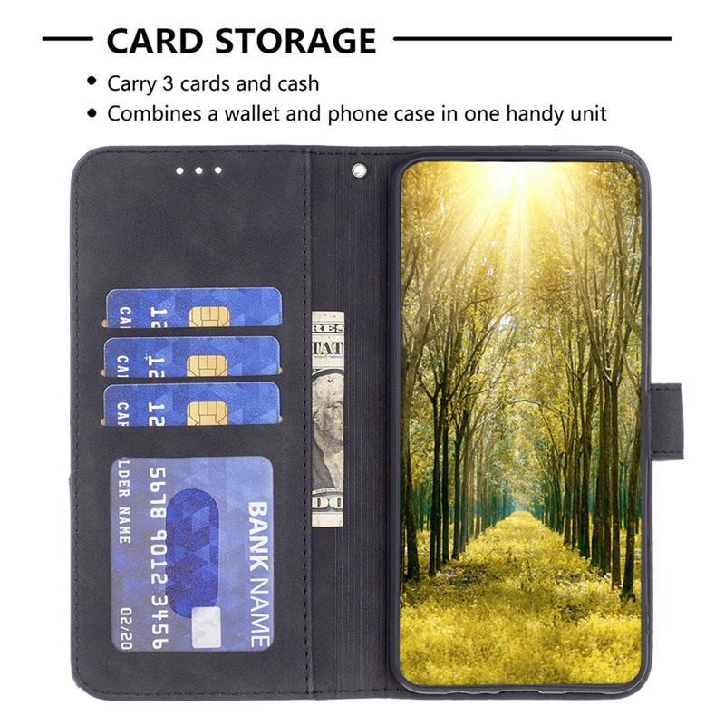 Mi11Lite Geometric Phone Protect Case on For Xiaomi 11 Lite 5G NE Leather Wallet Case for Xiaomi Mi 11 Lite Magnetic Cover Funda