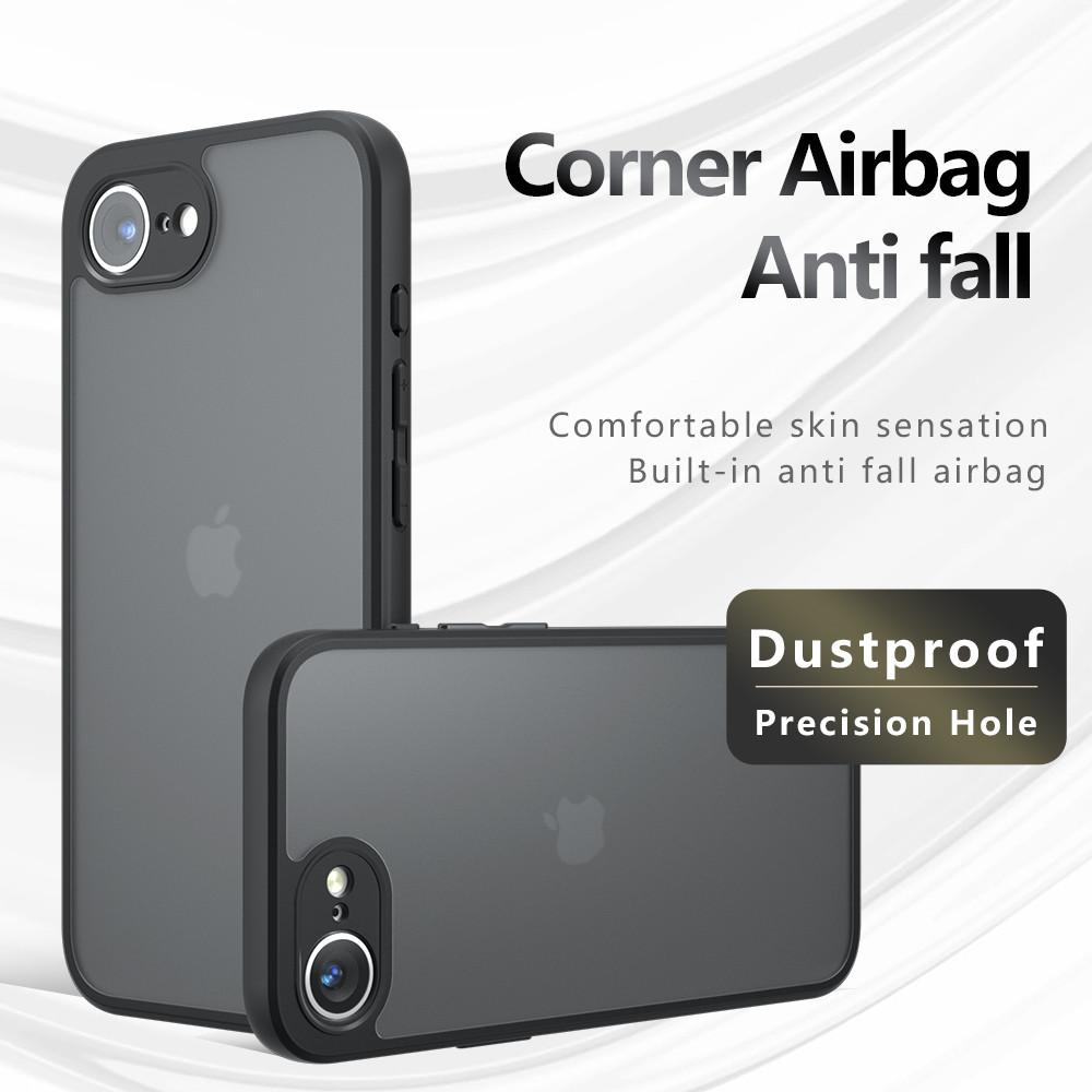 For IPhone 16E Luxury Armor Matte Phone Case For IPhone 16 15 14 13 12 11 Pro Max 16 Plus Clear Acrylic Shockproof Bumper Cover