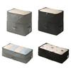 Foldable Fabric Storage Bin For Clothes Blankets Toy Adjustable Size Space Saving Home Organization Supplies