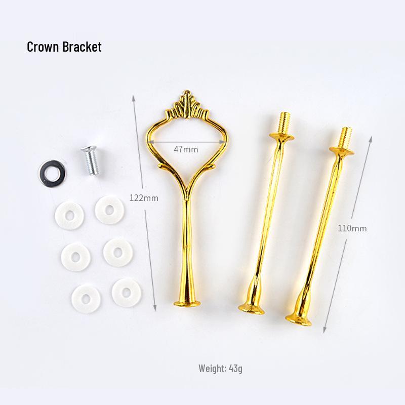 Three-layer Round Epoxy Resin Mold Fruit Plate Stand with Silicone and Zinc Alloy Components