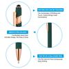 PATIKIL 8pcs Black Ink Ballpoint Pens Crystal Diamond Twisted Metal Pen Medium Point for Note Taking Journaling Multicolor 1.0mm