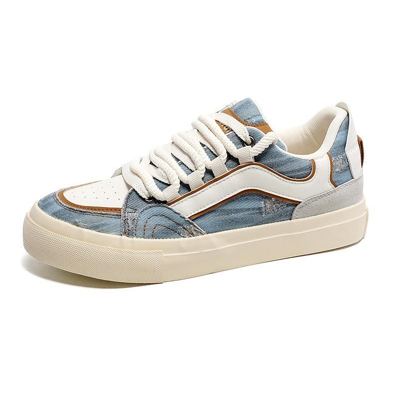 

Осенние новые мужские туфли джинсовые туфли мужские туфли нишевый дизайн дышащие парусиновые туфли маленькие белые туфли мужские туфли 1522 39 светло-синий