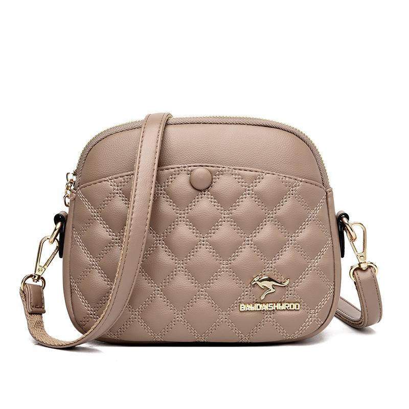 Round Small Bag Women's Fashionable Diamond-shaped Shoulder Bag Summer New Solid Color Women's Crossbody Bag Portable Wallet