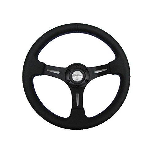 

Fortune D1 SPEC DEEP60 Deep Cone Steering Wheel, 32.5mm Diameter, Blue Stitching, DSC-60325BL