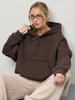 Felpa da donna casual a tinta unita con cappuccio, vestibilità aderente, manica lunga, manica corta, pullover, felpa con cappuccio e tasca