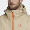 Adidas Bts Hooded Jacket Warm Sports Cotton Coat Winter Men Jackets Prairie-Brown FT2446