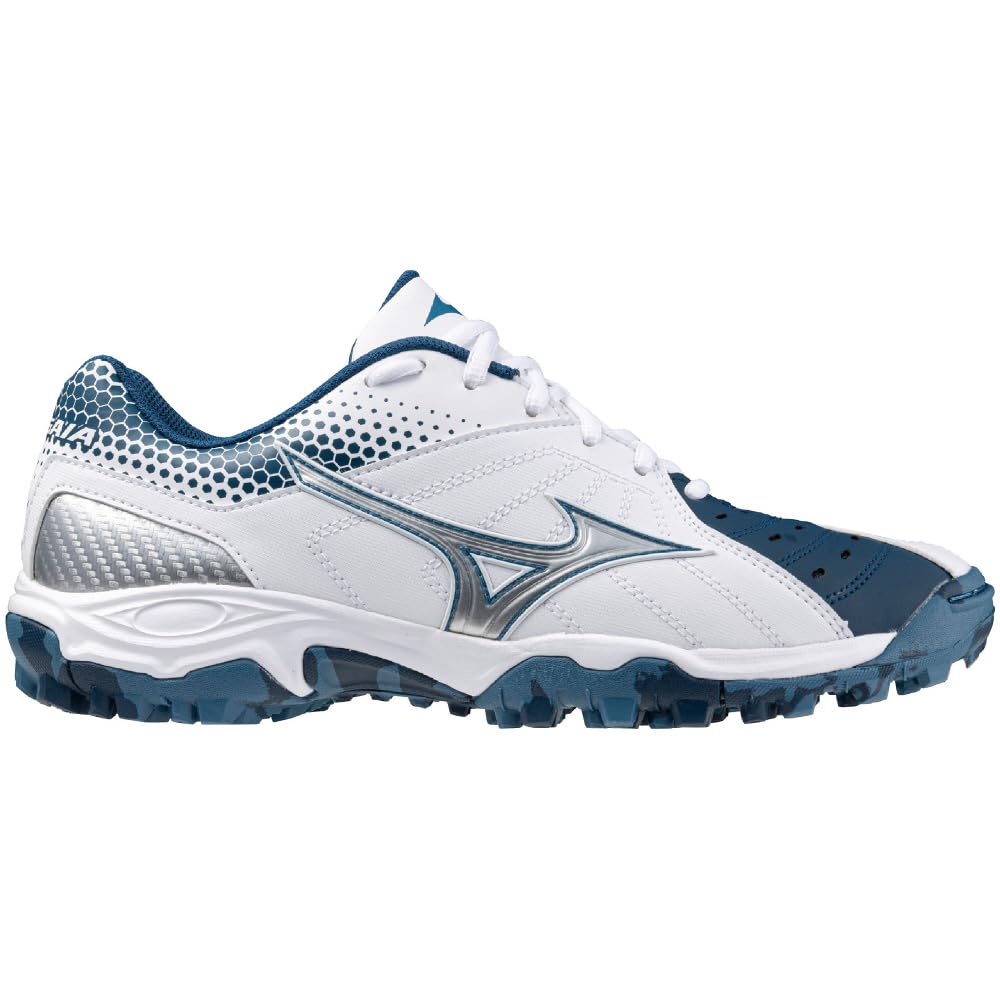 Mizuno Wave Gaia 3 Handball Club Wide Size 2E Shoes, Activities, Width, Lightweight, Indoor, White/Blue/Silver, 27.0 cm,