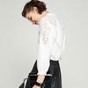 Bailuyu 2026 Spring Lace Hollow-Out Stand-Collar Shirt