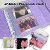 Ins Plush Bow 3-Inch Photo Album Two-Grid Bowknot Small Cards Storage Book Girl Star Chasing Card Loose Leaf Storage Album