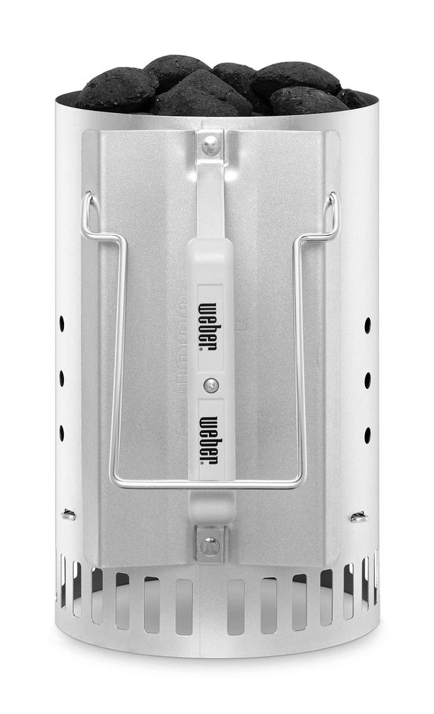 Weber BBQ Stove BBQ Grill Rapid Fire Chimney Starter (Large) Chimney Effect Fire Starter Charcoal Ignition [Genuine Japan 2 Year Warranty] 7416