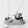 Pet Feeder 2 in 1 Ciotola per l'alimentazione degli animali domestici, Distributore automatico di acqua per cani e gatti con ciotole in acciaio inossidabile rimovibili Forniture per animali domestici