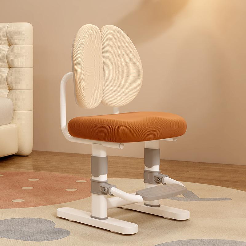 Kids Study Desk & Chair Set with Storage - Metal Legs