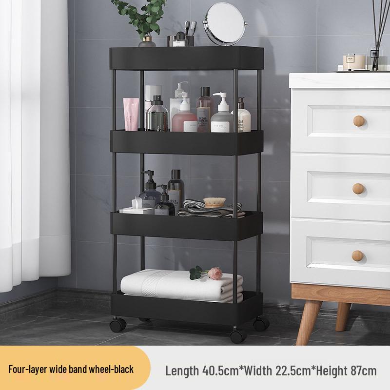 

Многоярусная стойка для хранения в зазорах для ванной и кухни на колесиках