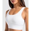 Gymshark Longline Sports Bra White B4a9l Wbbm
