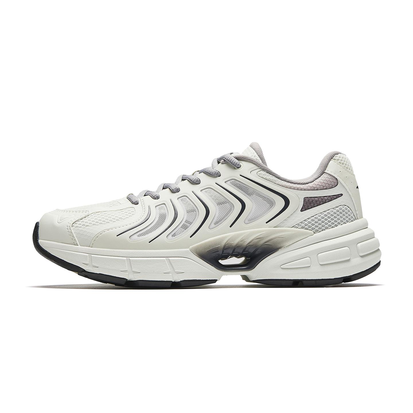 

Anta Retro Mesh Comfortable Shock Absorbing Wear Resistant Breathable Low Top Casual Shoes Men sneaker White Gray 112628890-5 39
