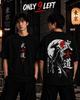 Japanese Samurai Streetwear Tee, Oversized Black Graphic T-Shirt, Anime Warrior Art (Oversized Fit)