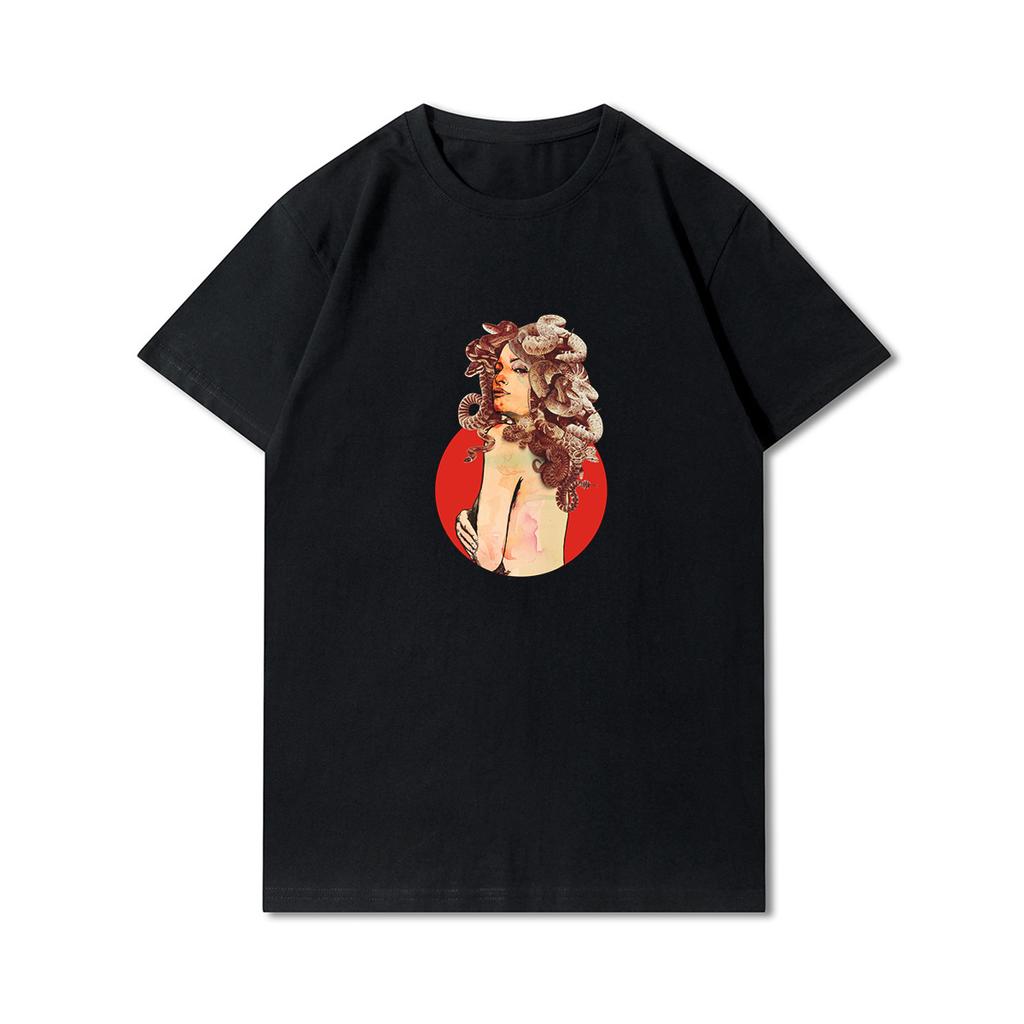 100 vzorů letní nadměrná trička pro ženy s potiskem zvířat, ležérní krátké rukávy, 100% bavlna, výstřih do O