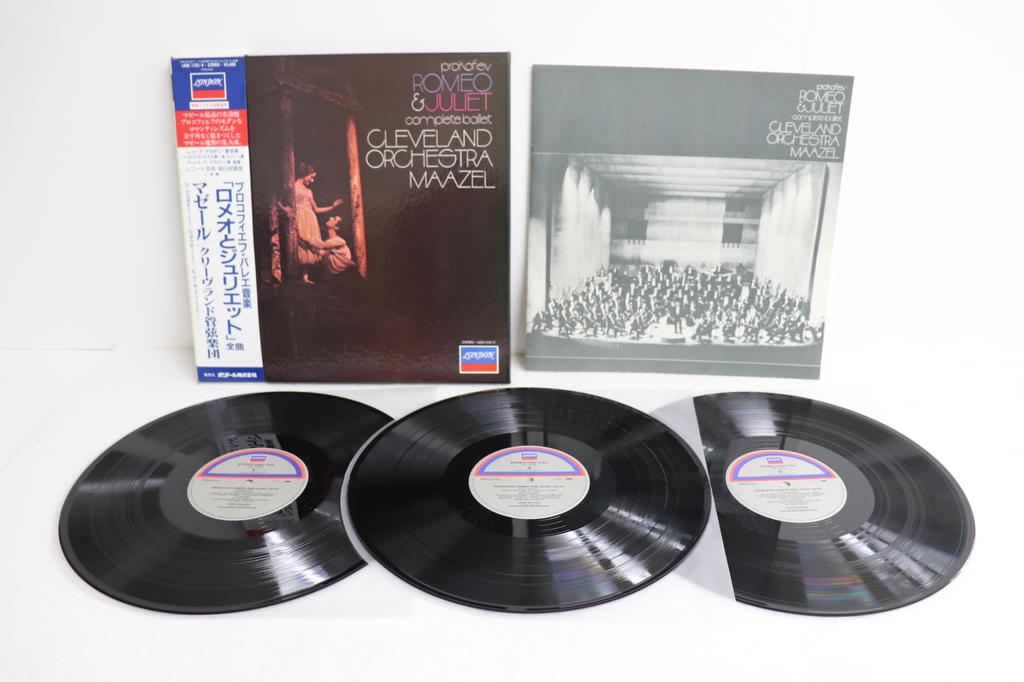 LP Record LORIN MAAZEL, CLEVELAND ORCHESTRA - Prokofiev Romeo & Juliet (Complete  L60C17524 LONDON Japan Obi Classical Used