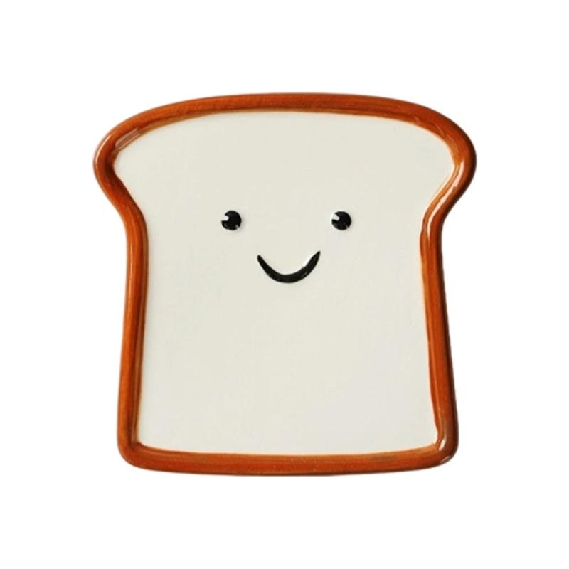 Bread Look Dip Plate Collection for Sauces and Appetizer Portions, Cute Table Accent for Everyday Home Dining Use