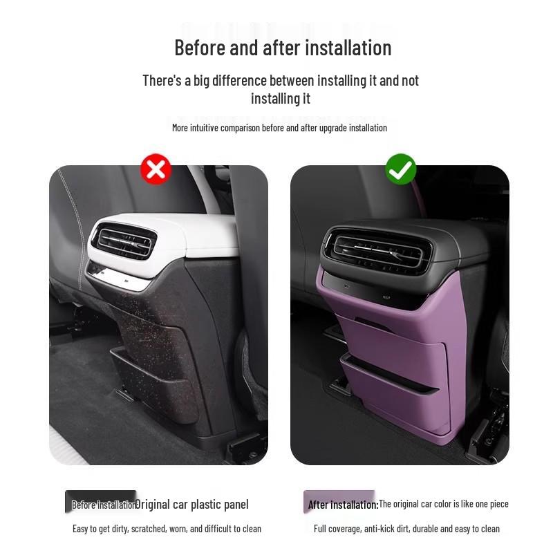Xiaomi SU7 Refrigerator Kick Mat & Storage Pad for Seat Back Vent Protection
