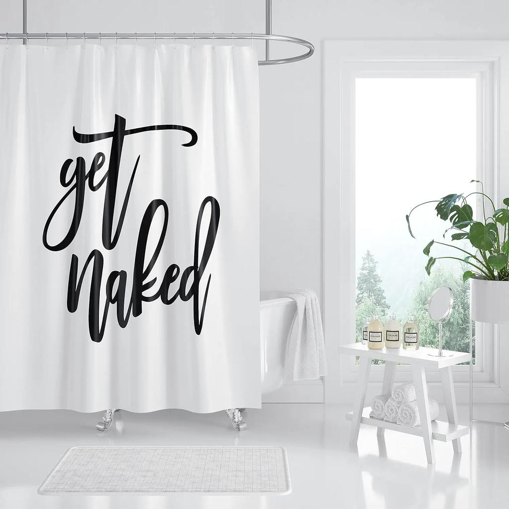 Multicolor Desert Cactus Shower Curtain Southwest Plants Tropical Style Bathroom Decorative Shower Curtain with 12 Hooks