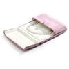 Double Opening Necklace Box Elegant Pearl Necklace Organizer Heart Shaped Jewelry Case Soft Portable Storage Bag For Wedding