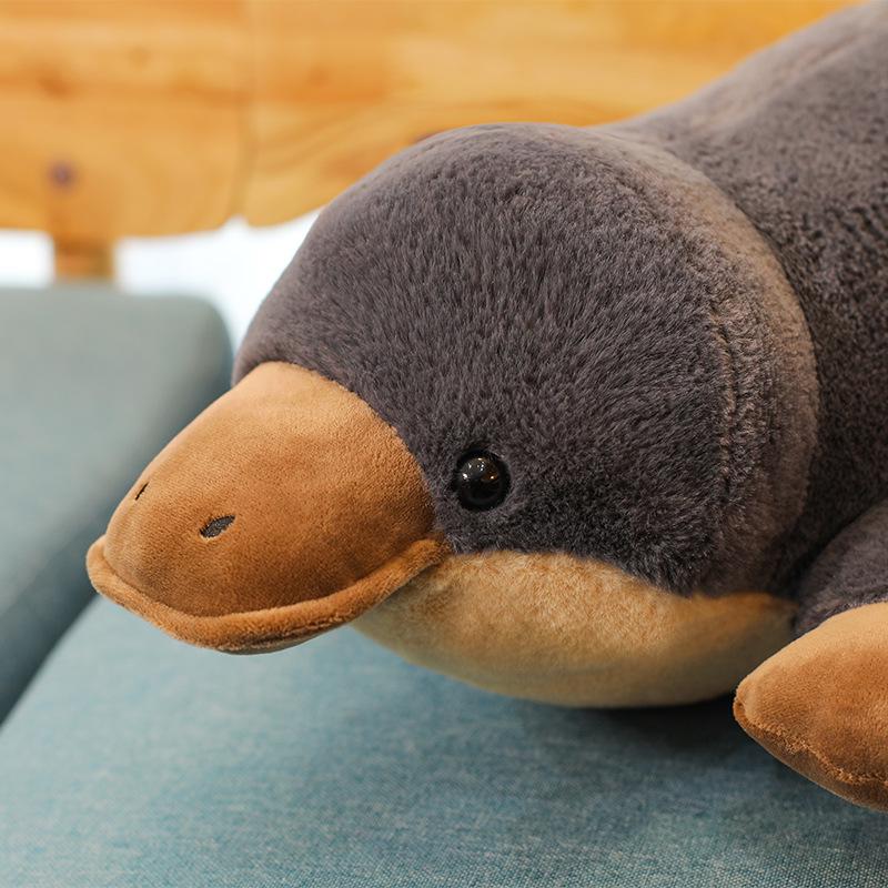 Large Platypus Plush Pillow - Ugly-Cute Stuffed Animal Doll for Kids