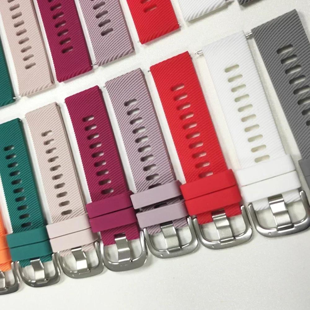 Silicone Bracelet for HUAWEI WATCH 5 4 GT 5 4 Pro 46mm GT5 GT4 42mm Wrist Band HONOR Magic Watch4 GS 3 Pro 20mm 22mm Watch Strap