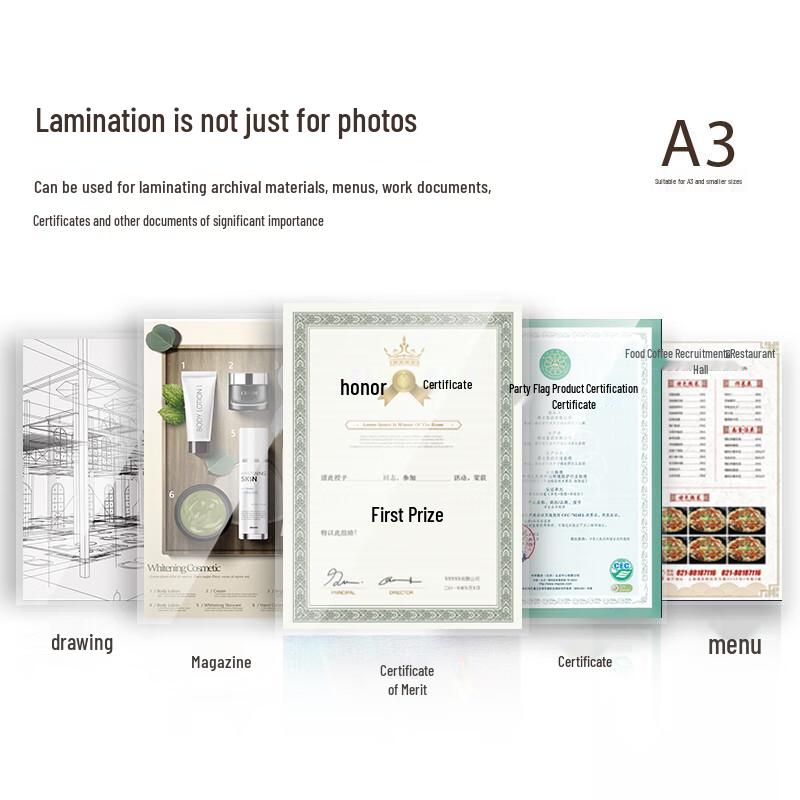 Deli A3/A4 Laminator with Integrated Paper Cutter CN plug (adapter included)