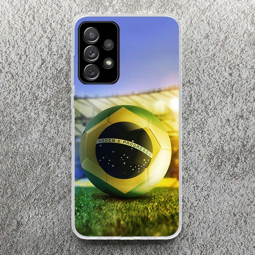 Football Soccer Ball Design Print Soft Case for Samsung A51 A50 A21S A70 A71 Phone Shell A31 A41 A10 A20E A30 A40 A6 A7 A8 A9 Pa