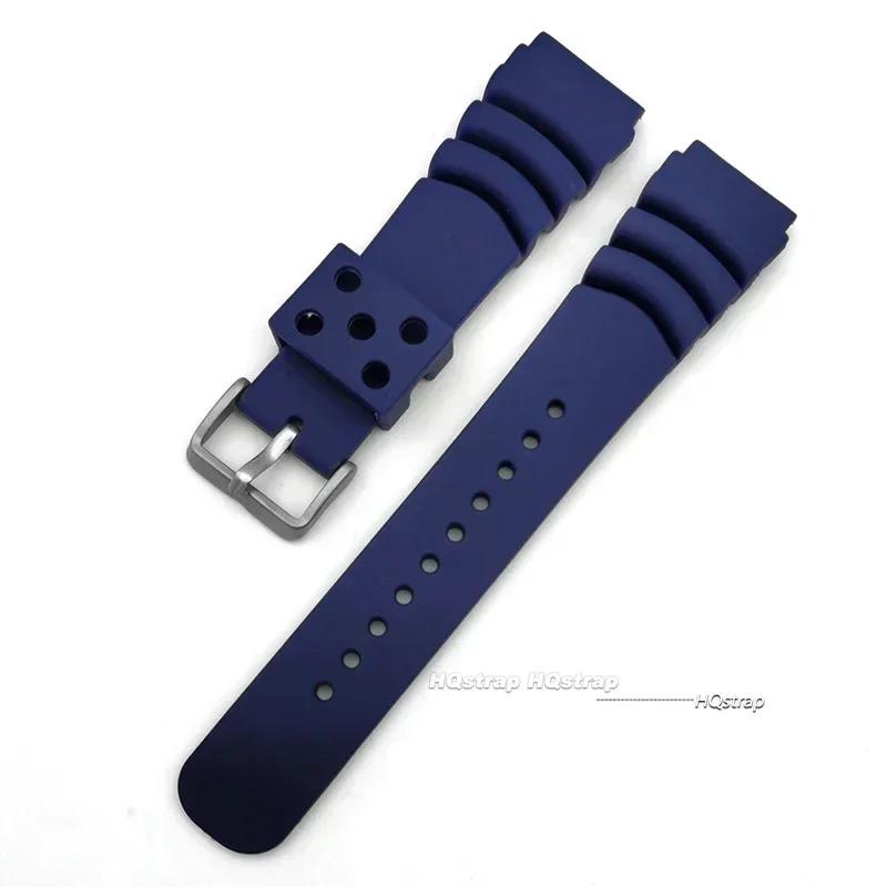 Silikonarmband für Seiko 20mm 22mm Uhrenarmband Sportarmband Herren Damen Wasserdicht Tauchen Silikonarmband Ring Dornschließe Gürtel