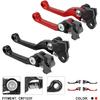 Dirt Bike Brake Clutch Lever Adjustable Levers Set CNC for CRF125F CRF125FB Big Wheel CRF125 2014-2025 Dirt Pit Bike Black