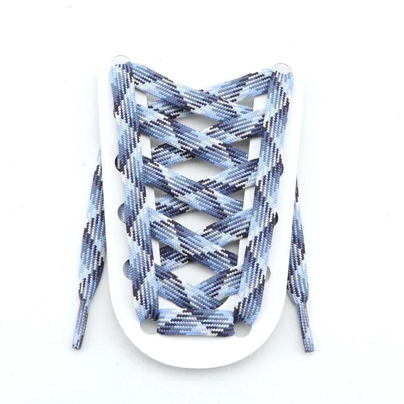 Șireturi plate pentru adidași Șireturi curcubeu Șireturi colorate cu dungi pentru femeie bărbat Lățime 1CM Lungime 100/120/140/160CM 1 pereche