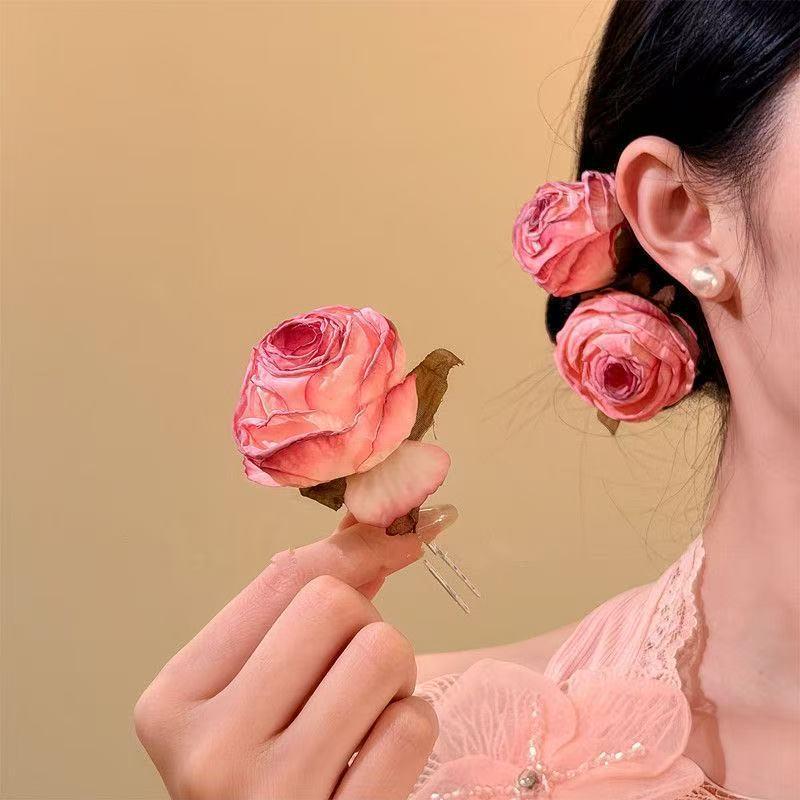 Sandalwood Women's Hairpin: Elegant Modern-Chinese Style Wooden Updo Stick